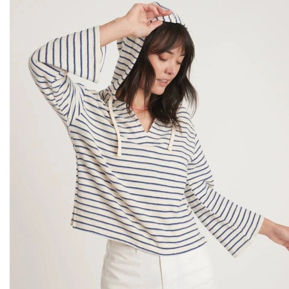 Marine Layer Playa XS Women's NWT Cream Stripe